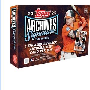 Topps Archives Signature Series 2025 - Orange and Black Box